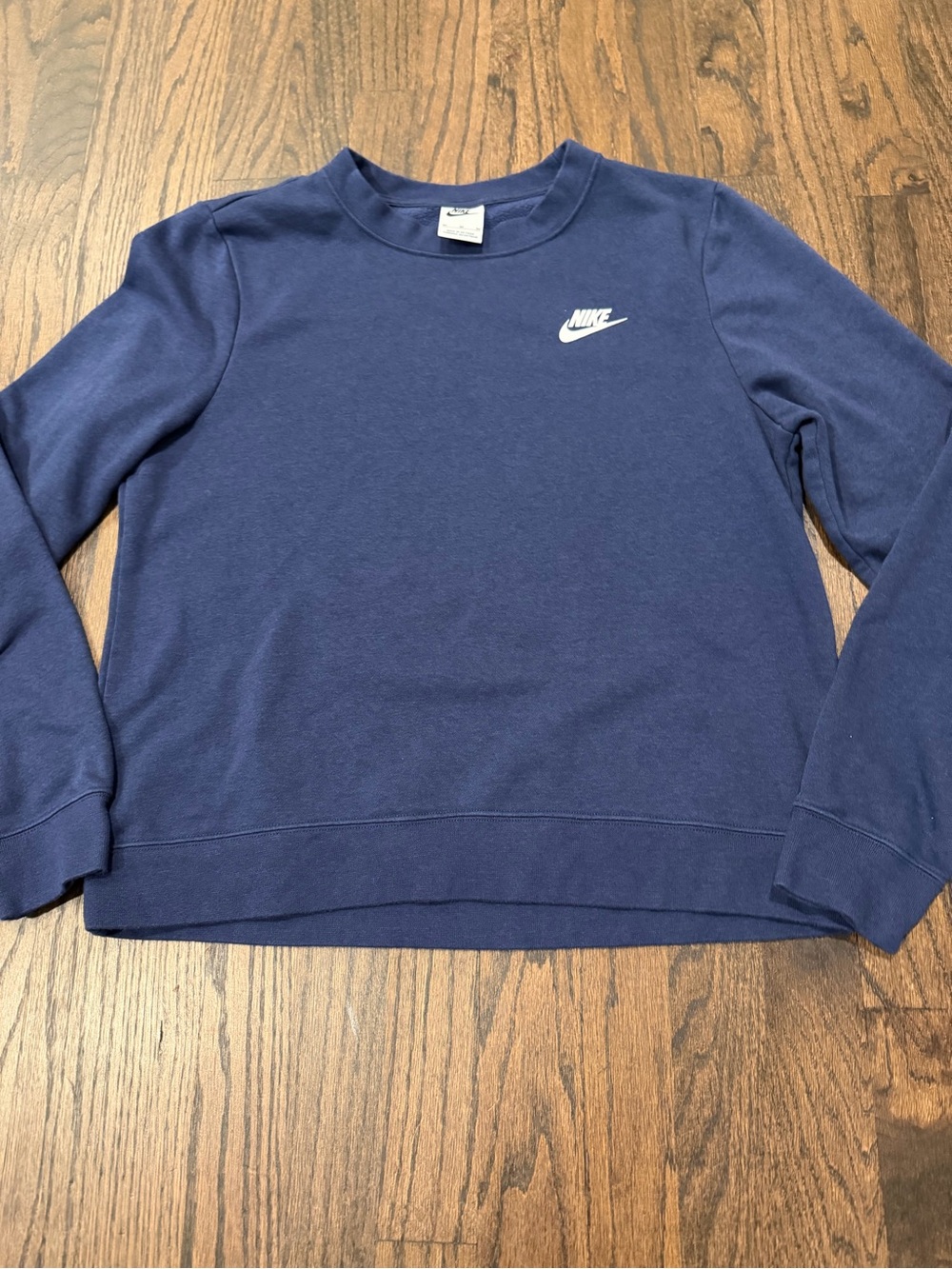 Nike Crewneck Sweatshirt in Navy with White Swoosh